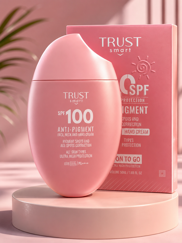 ضد افتاب بی رنگ SPF 100 تراست اسمارت