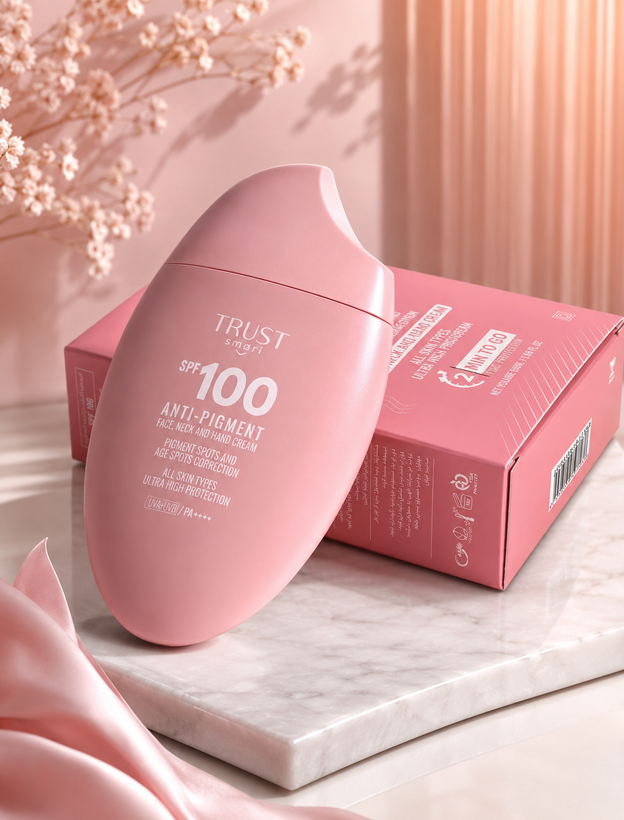 ضد افتاب بی رنگ SPF 100 تراست اسمارت